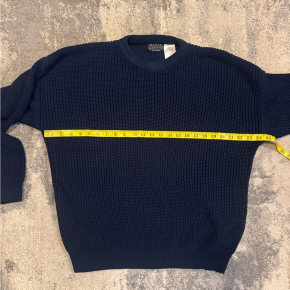 Men's Vintage Graphix Blue Sweater - Picture 4 of 5